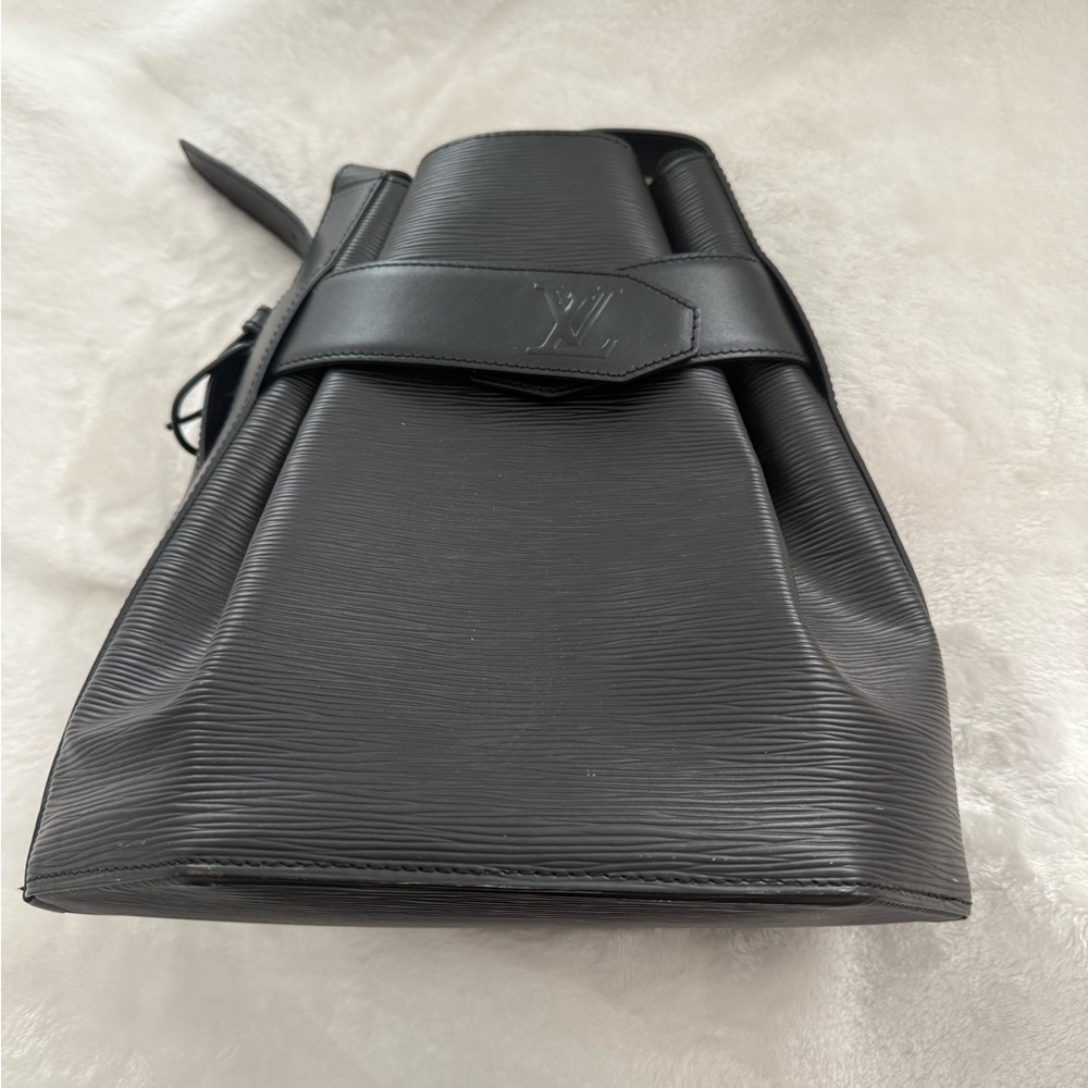 Louis Vuitton Black Backpack with Epi Leather Finish